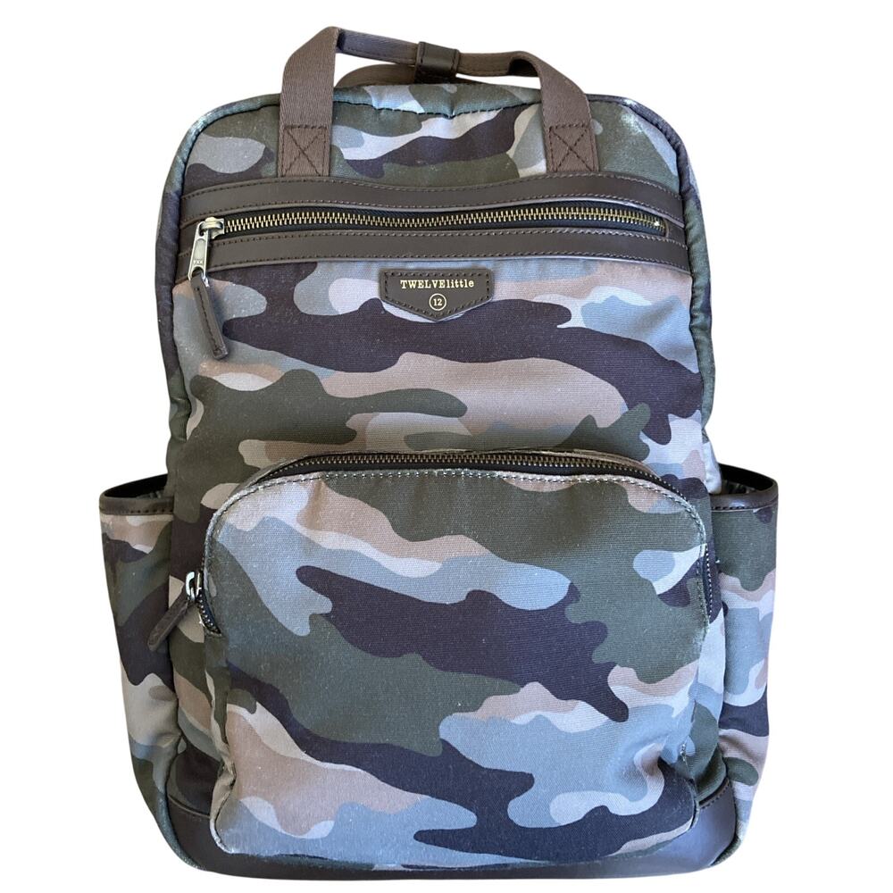 TWELVElittle Unisex Courage Backpack Diaper Bag Camo Print